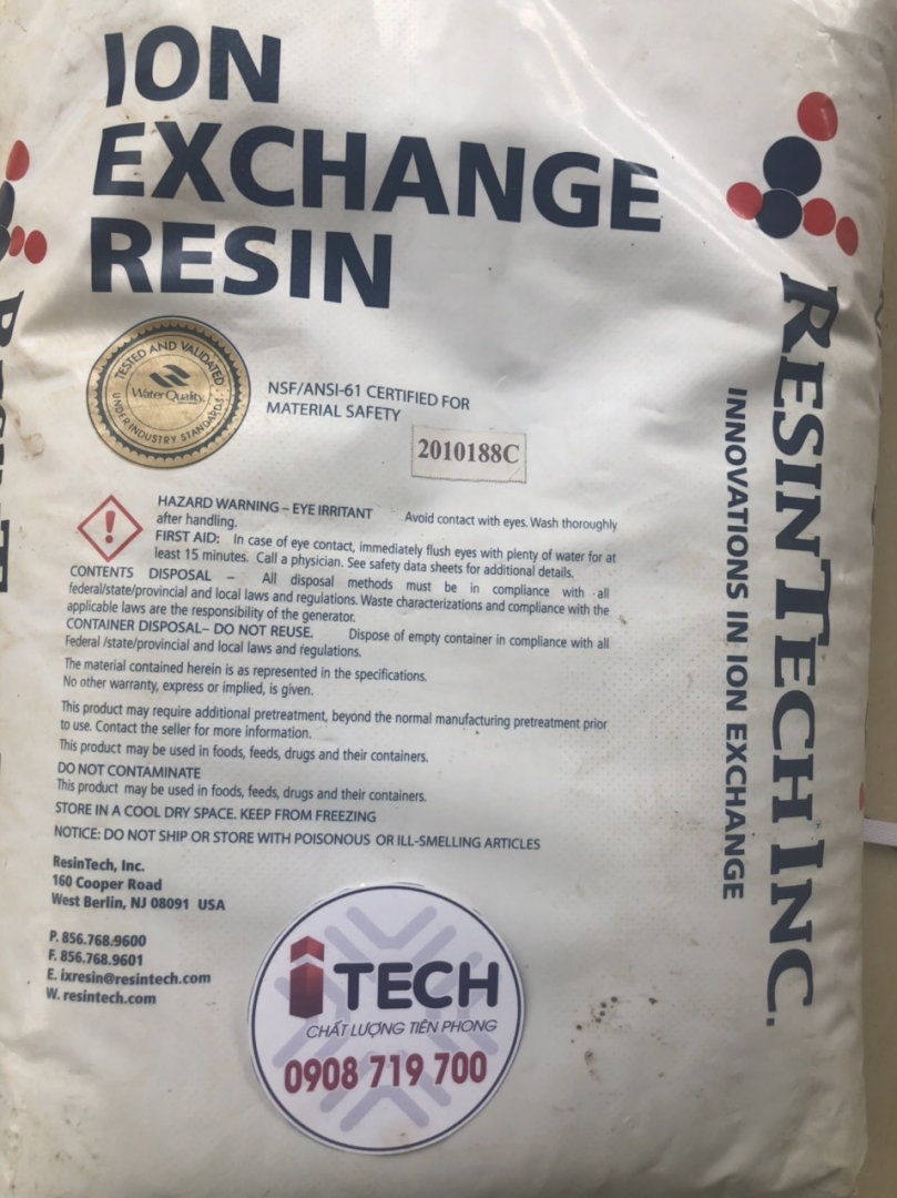 HẠT CATION RESINTECH CG8